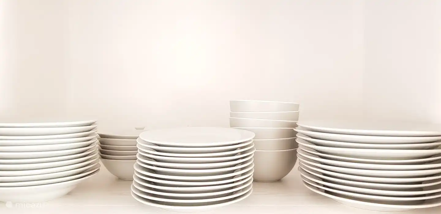 Beaucoup de vaisselle, pour ne pas avoir à faire la vaisselle tous les jours