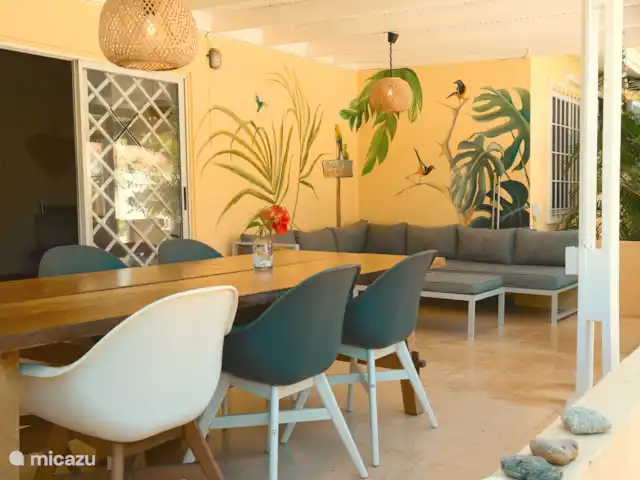 Villa Dushi Arembos, privézwembad 6p huren in Curaçao, Banda Abou (west), Grote Berg - villa Porch op de wind voor vele gezellige uurtjes