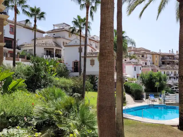 Location de Vacances Espagne, Costa del Sol, Mijas Golf, appartement - Casa Enviento Vue à la piscine