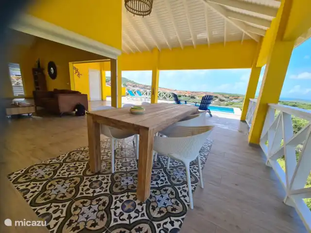 Villa Cuchita *Vue Unique* | Curaçao, Banda Abou (ouest), Fontein - villa vue du salon
