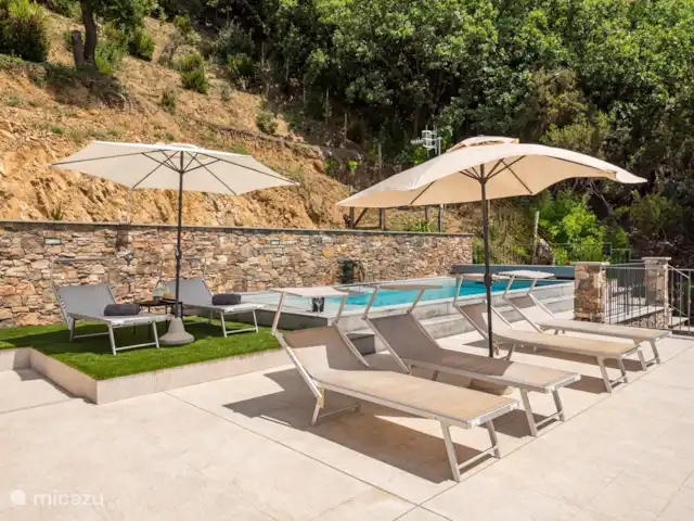 villa pasión en Italia, Liguria, Lerici - villa piscina