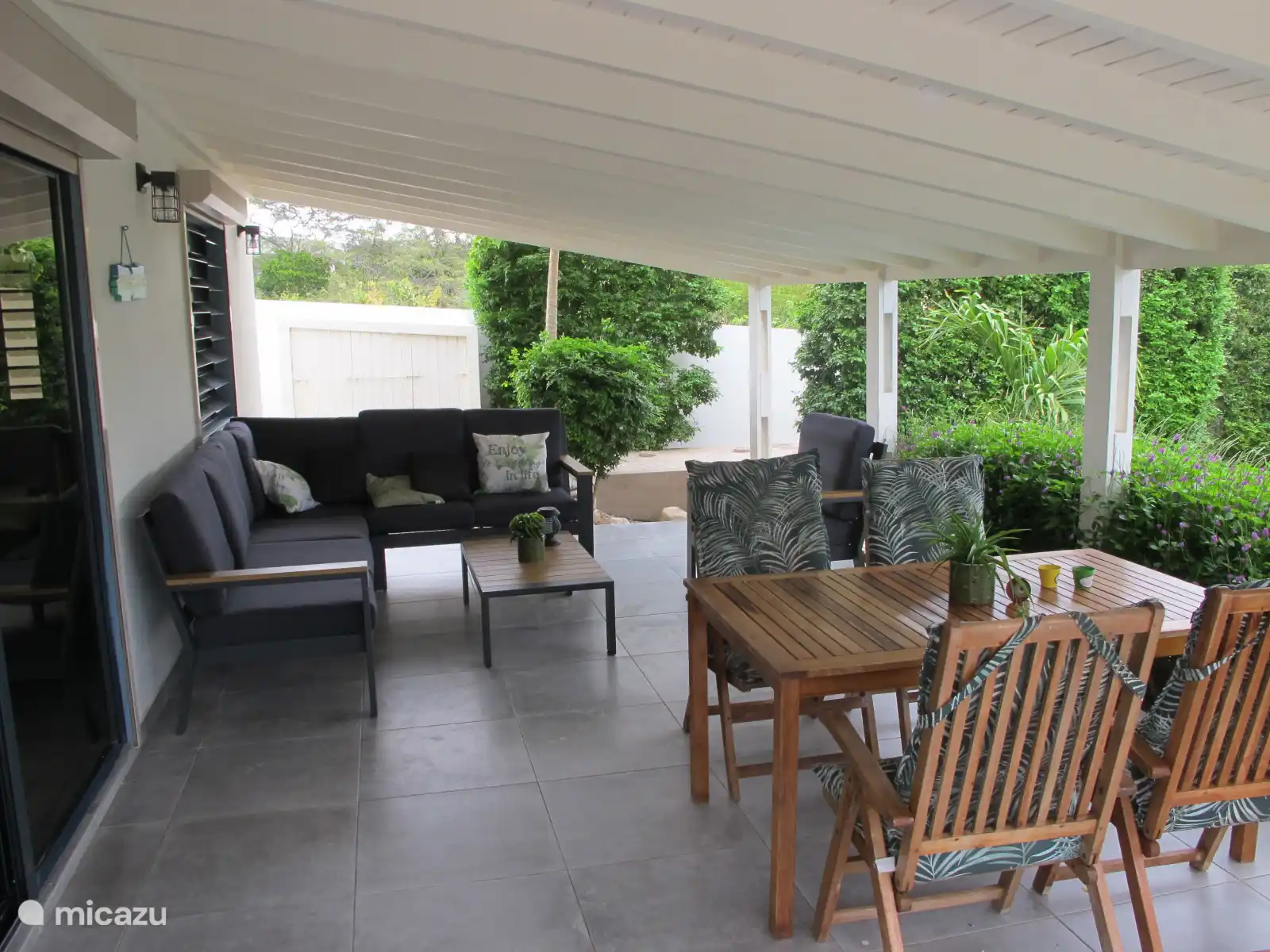 relax on the spacious porch