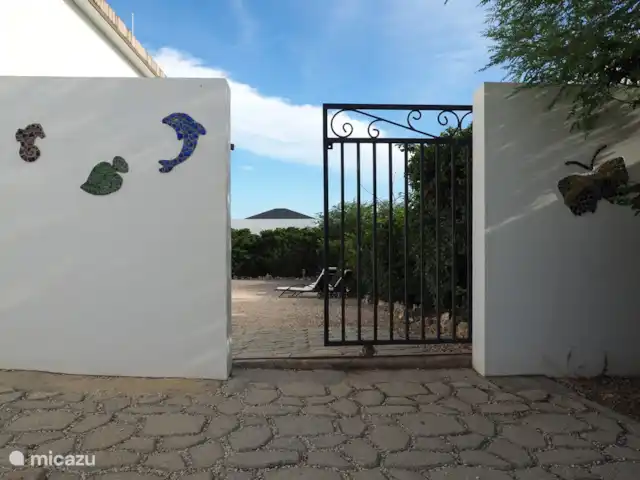Location de Vacances Bonaire, Bonaire, Santa Barbara, appartement - Kas Abou Clôture de jardin