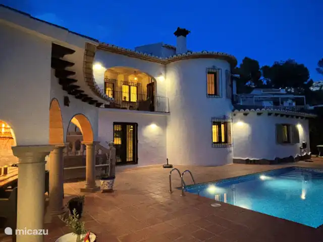 Casa Sueño | Espagne, Costa Blanca, Moraira - maison de vacances Assis dehors jusque tard dans la nuit