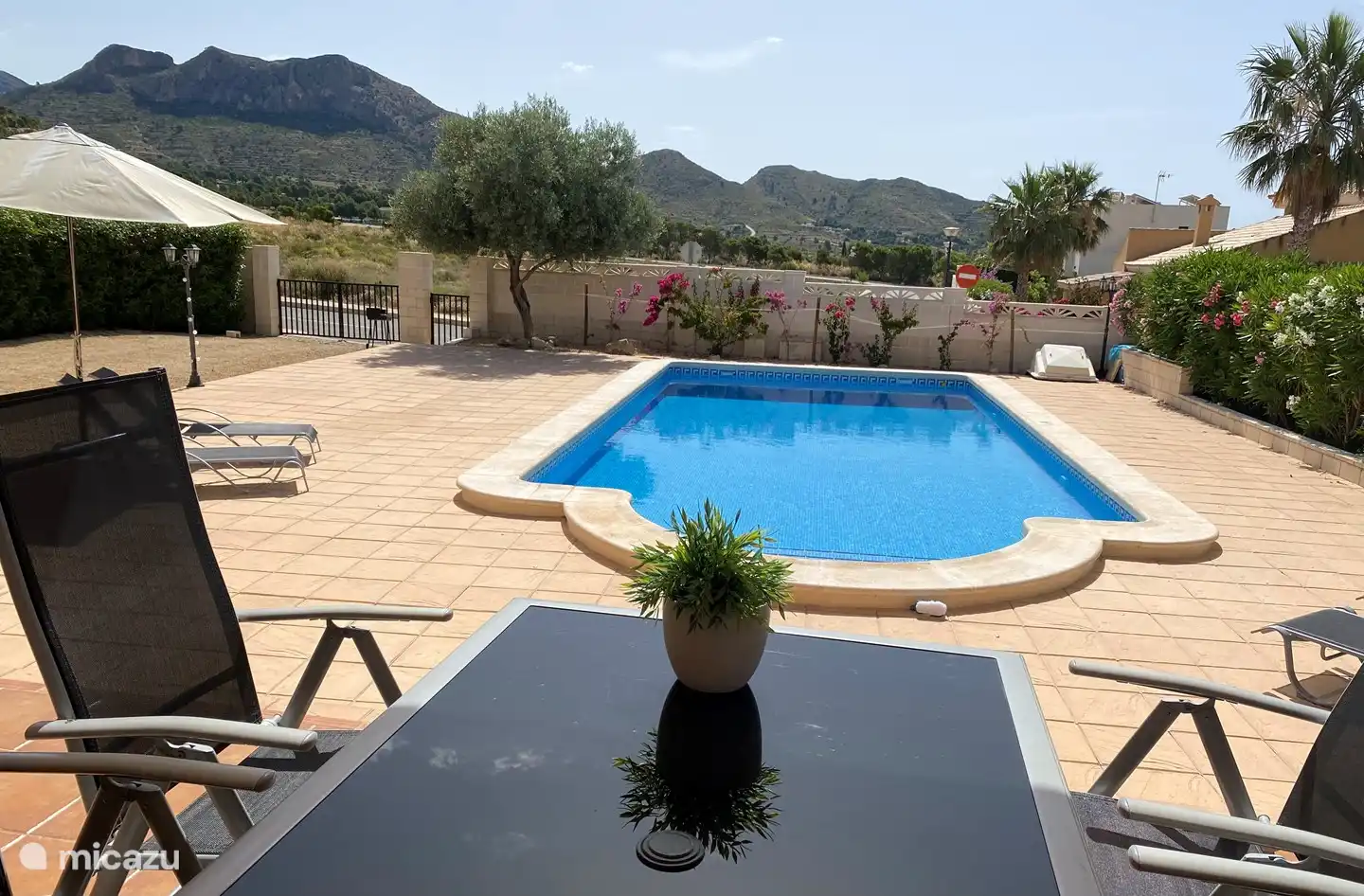 Mooi uitzicht vanaf het terras