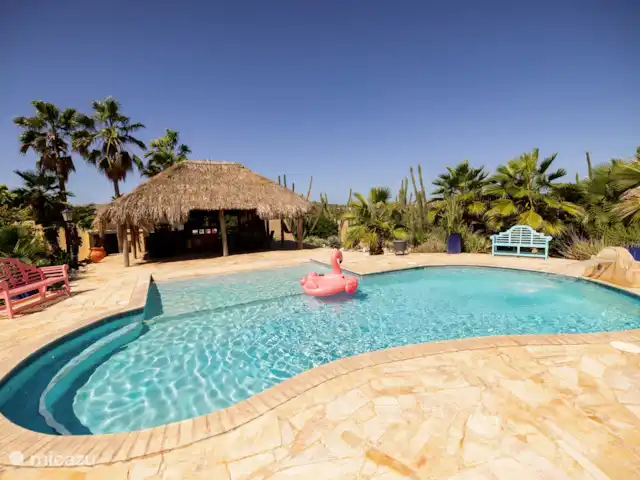Aruba Hidden Garden Casa de 3 dormitorios en Aruba, Paradera, Paradera - casa vacacional Parte de la palapa