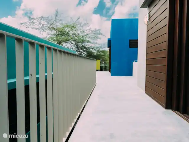 Villa Topaz piscine privée Ecoresort | Curaçao, Curaçao-Centre, Boca St. Michiel - villa La terrasse où se trouvent 2 chambres.