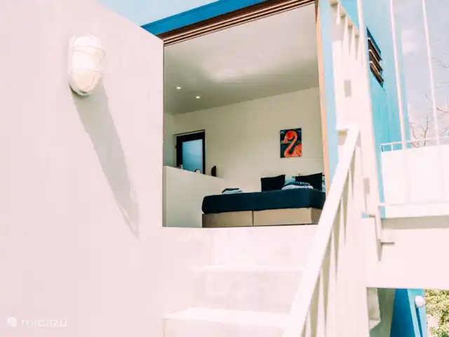 Villa Topaz piscine privée Ecoresort | Curaçao, Curaçao-Centre, Boca St. Michiel - villa Toutes les chambres ont de grandes portes coulissantes.