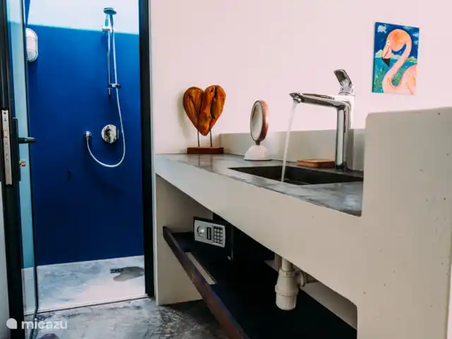 Villa Topaz piscine privée Ecoresort | Curaçao, Curaçao-Centre, Boca St. Michiel - villa Un lavabo spacieux.