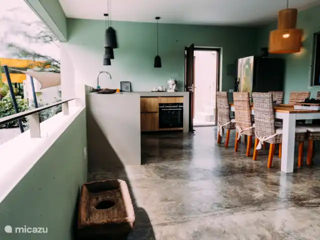 Villa Topaz piscine privée Ecoresort | Curaçao, Curaçao-Centre, Boca St. Michiel - villa Le salon spacieux.