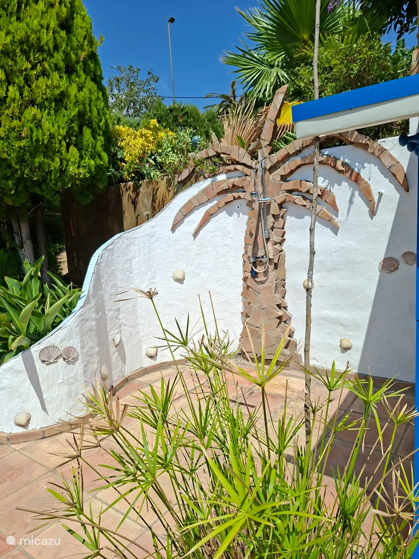 The outdoor shower