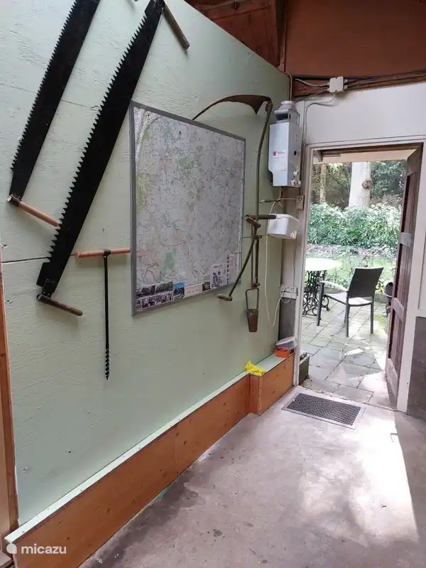 Schuur waar de fietsen kunnen staan