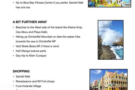 Information folder for Blue Bay and Curacao