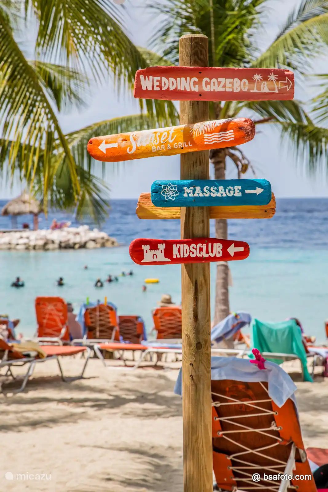 Detalle de la playa de Blue Bay