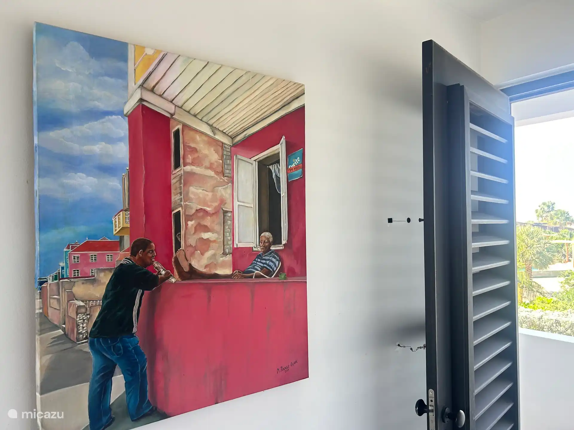 Eintritt mit lokaler Kunst