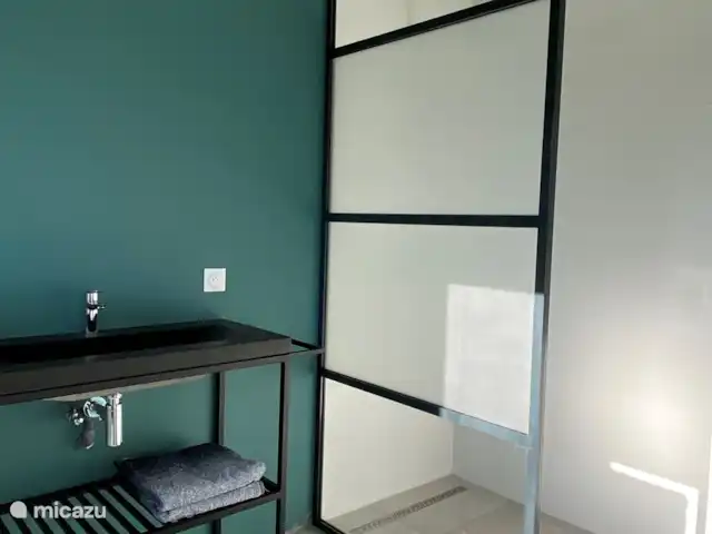 Maison Marasco huren in Frankrijk, Vaucluse, Blauvac - vakantiehuis Twee badkamers (een grote en een kleine), beiden met regendouche en wastafel.