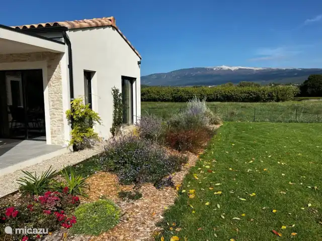 Maison Marasco huren in Frankrijk, Vaucluse, Blauvac - vakantiehuis Achter het huis is de vlakte geheel open