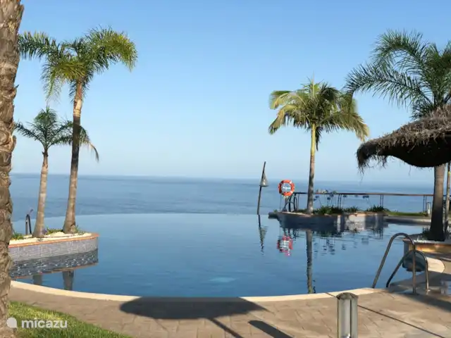 Location de Vacances Espagne, Costa Tropical, Almuñécar, maison de vacances - AlmunecarLocation Vacances: Palmeras Piscine à débordement : 3 minutes à pied