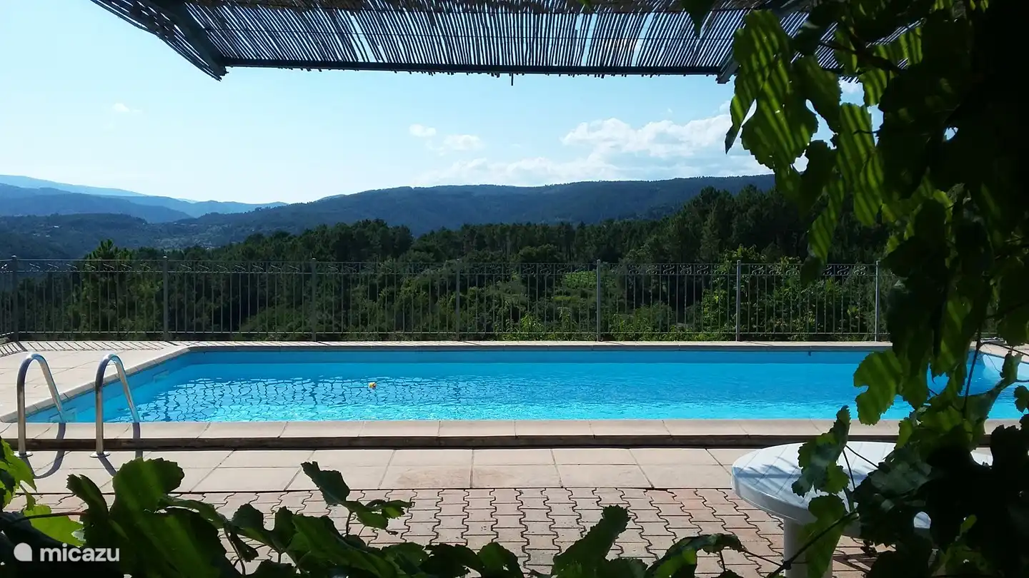 Belle vue depuis la terrasse ombragée