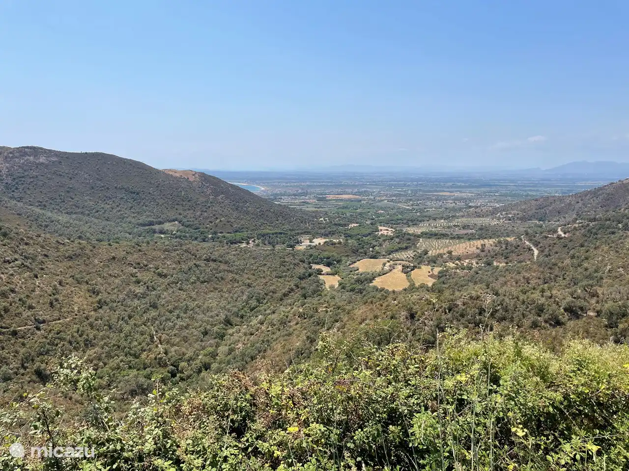 Blick über die Region von den Pyrenäen.