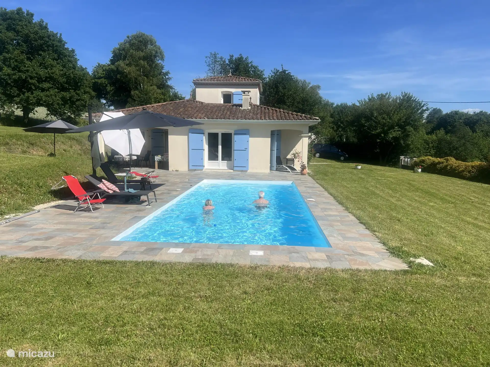 Then a dip in the pool.....