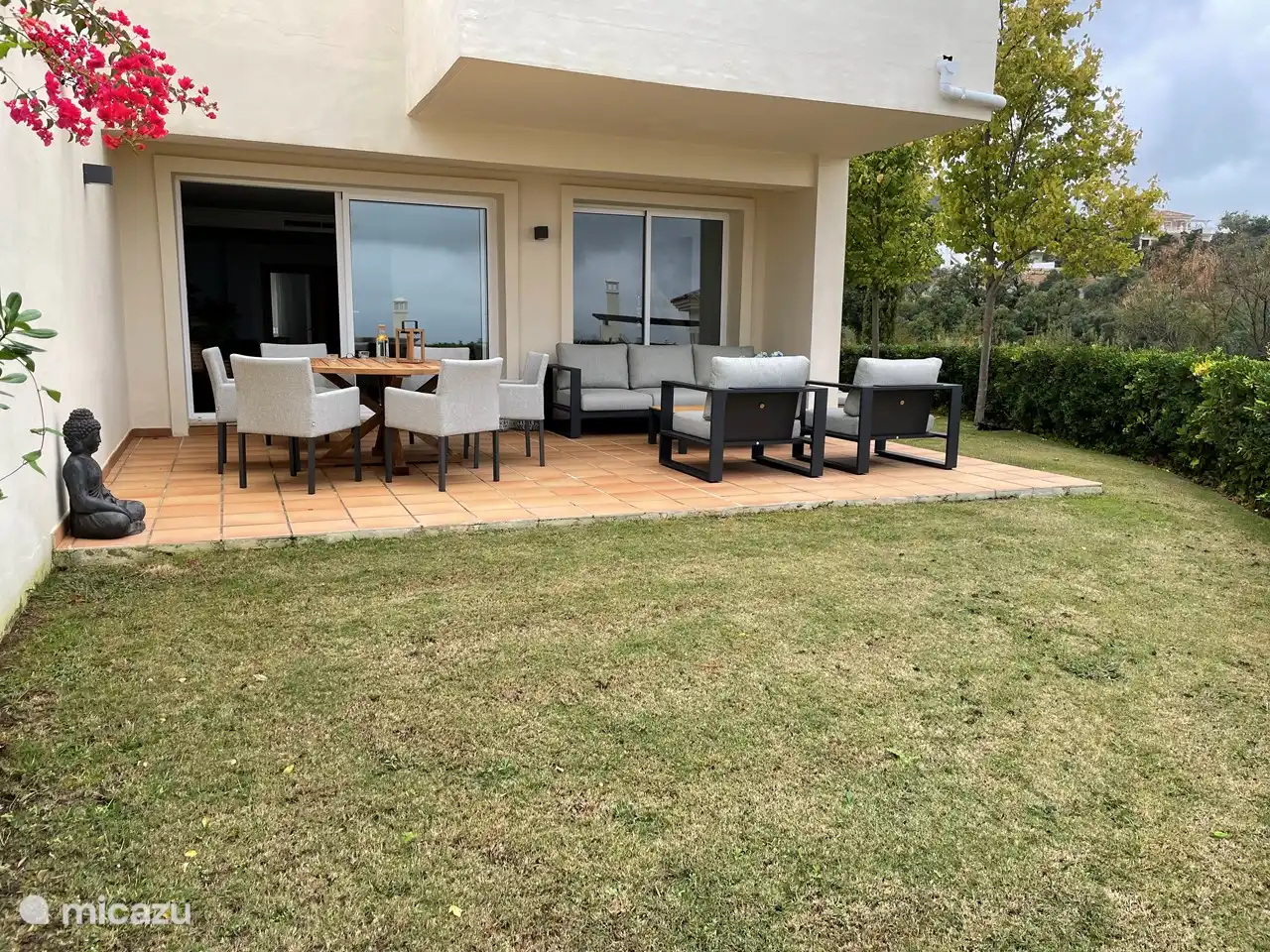 La terraza del apartamento.