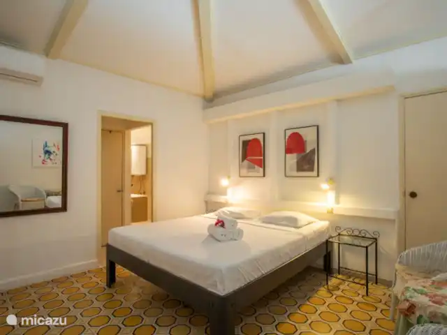 Villa Bon Bini en Curazao, Curazao Centro, Piscadera - bungaló Dormitorio con aire acondicionado