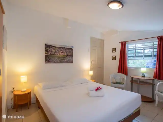 Villa Bon Bini en Curazao, Curazao Centro, Piscadera - bungaló Dormitorio con aire acondicionado
