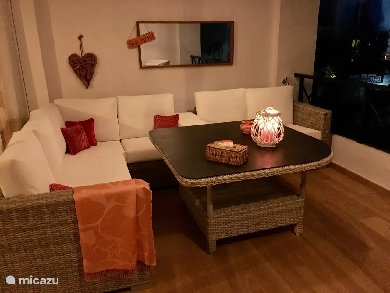 Abends können Sie die Terrasse genießen