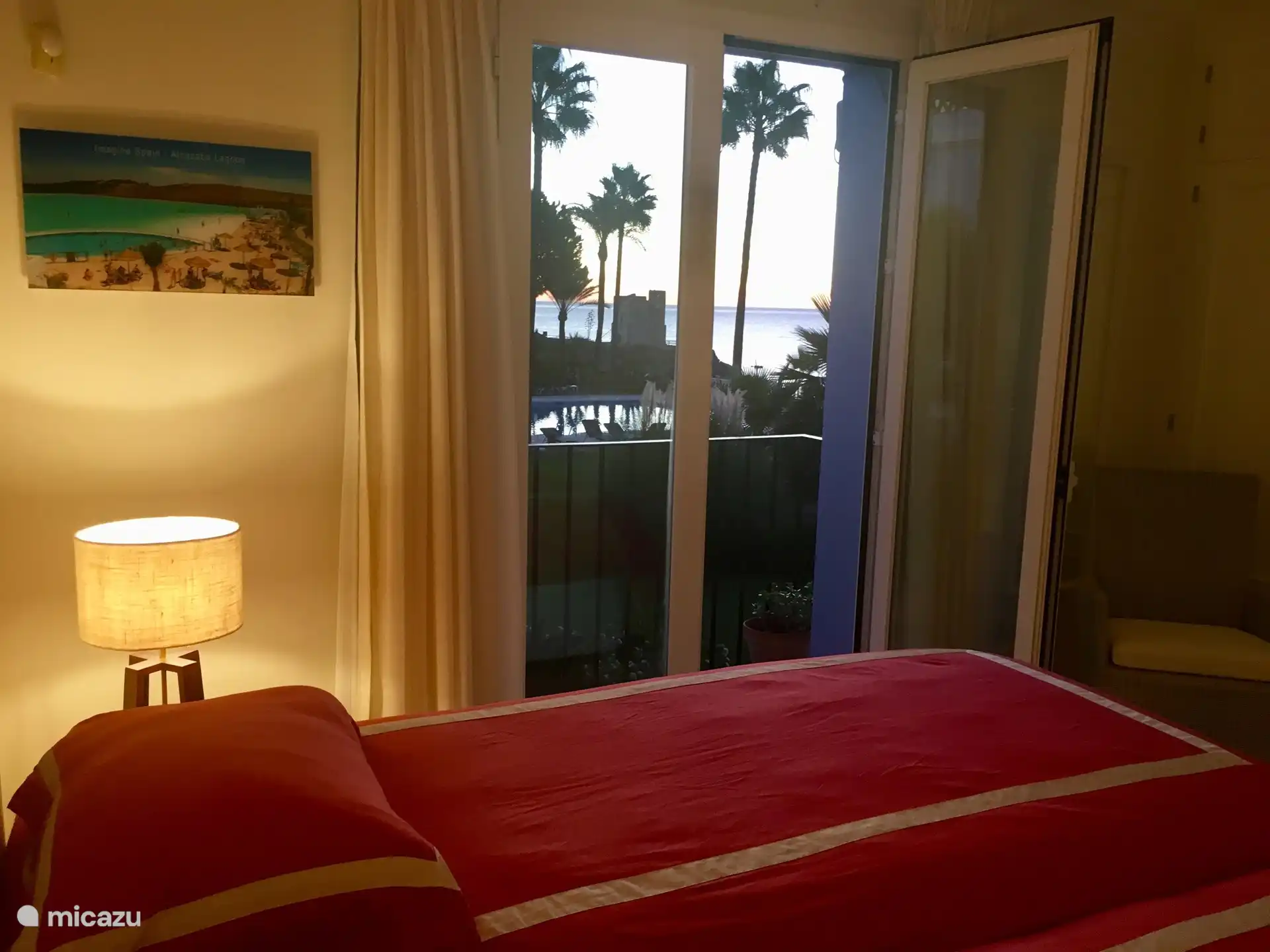 Die Aussicht, wenn man im Bett liegt