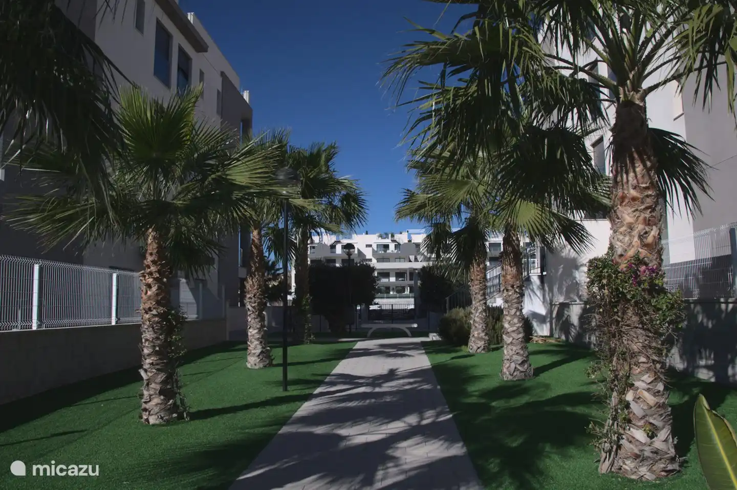 Der grüne Außenbereich.