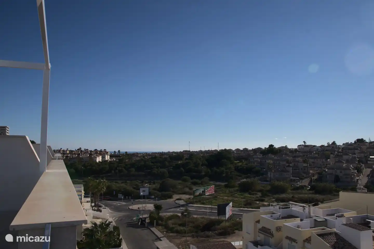 Blick von der Dachterrasse.