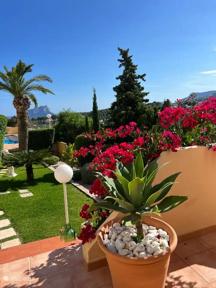 Terrasse exposée sud avec vue mer et plus de 300 jours de soleil par an