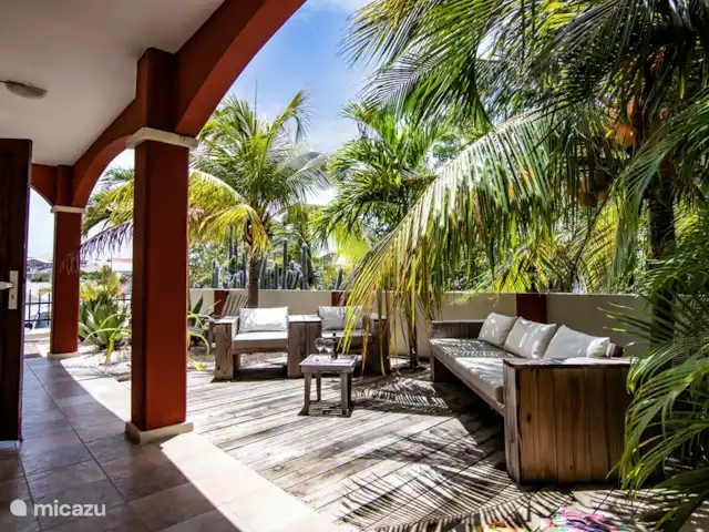 Chicos Seru Hulanda Resort en Curazao, Curazao Centro, Abrahamsz - apartamento Terraza 2 al frente.