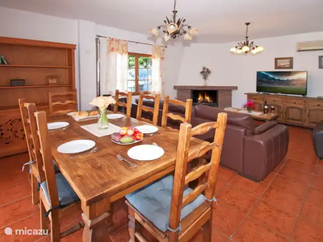 Villa Los Pinos huren in Spanje, Costa del Sol, Comares - villa Mooie eethoek.