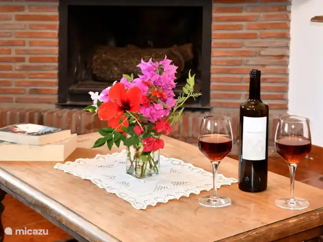 Villa Los Pinos huren in Spanje, Costa del Sol, Comares - villa Geniet van een glas wijn bij het vuur!