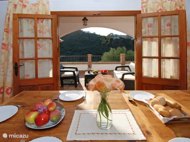 Villa Los Pinos huren in Spanje, Costa del Sol, Comares - villa Dineren met uitzicht!