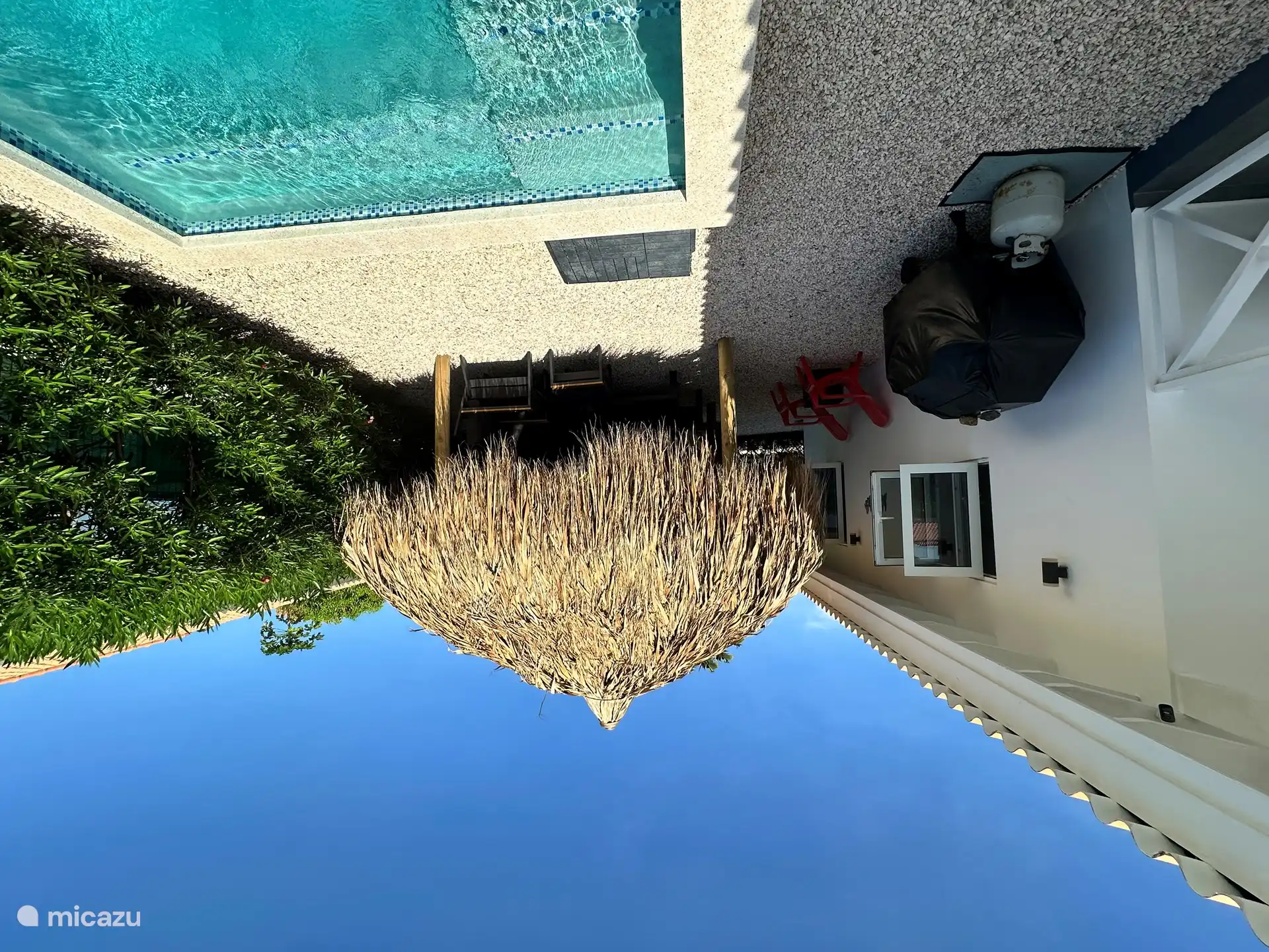 Heerlijk relaxen onder onze nieuwe palapa.