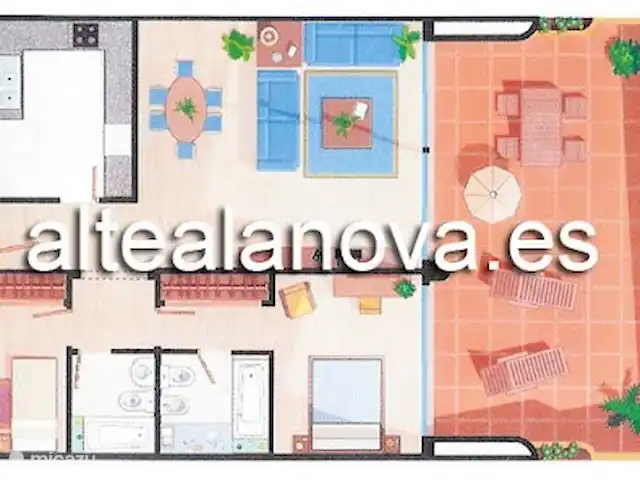 Bonita Vista Altea | Espagne, Costa Blanca, Altea - appartement Plan de l'appartement.