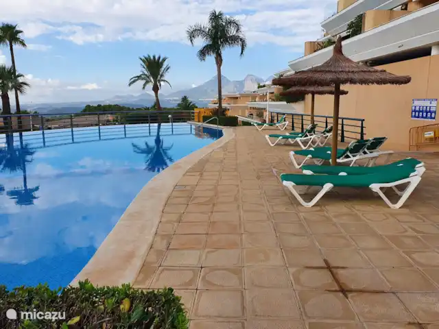 Bonita Vista Altea | Espagne, Costa Blanca, Altea - appartement Profitez des chaises longues / parasols à la piscine.