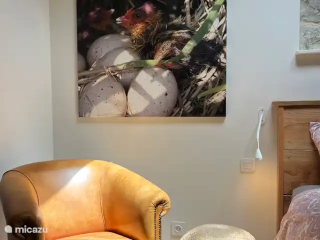 casa rural / cabaña en Francia, Lot, Marminiac – Bella Boissierette 'Pura' silla en el dormitorio