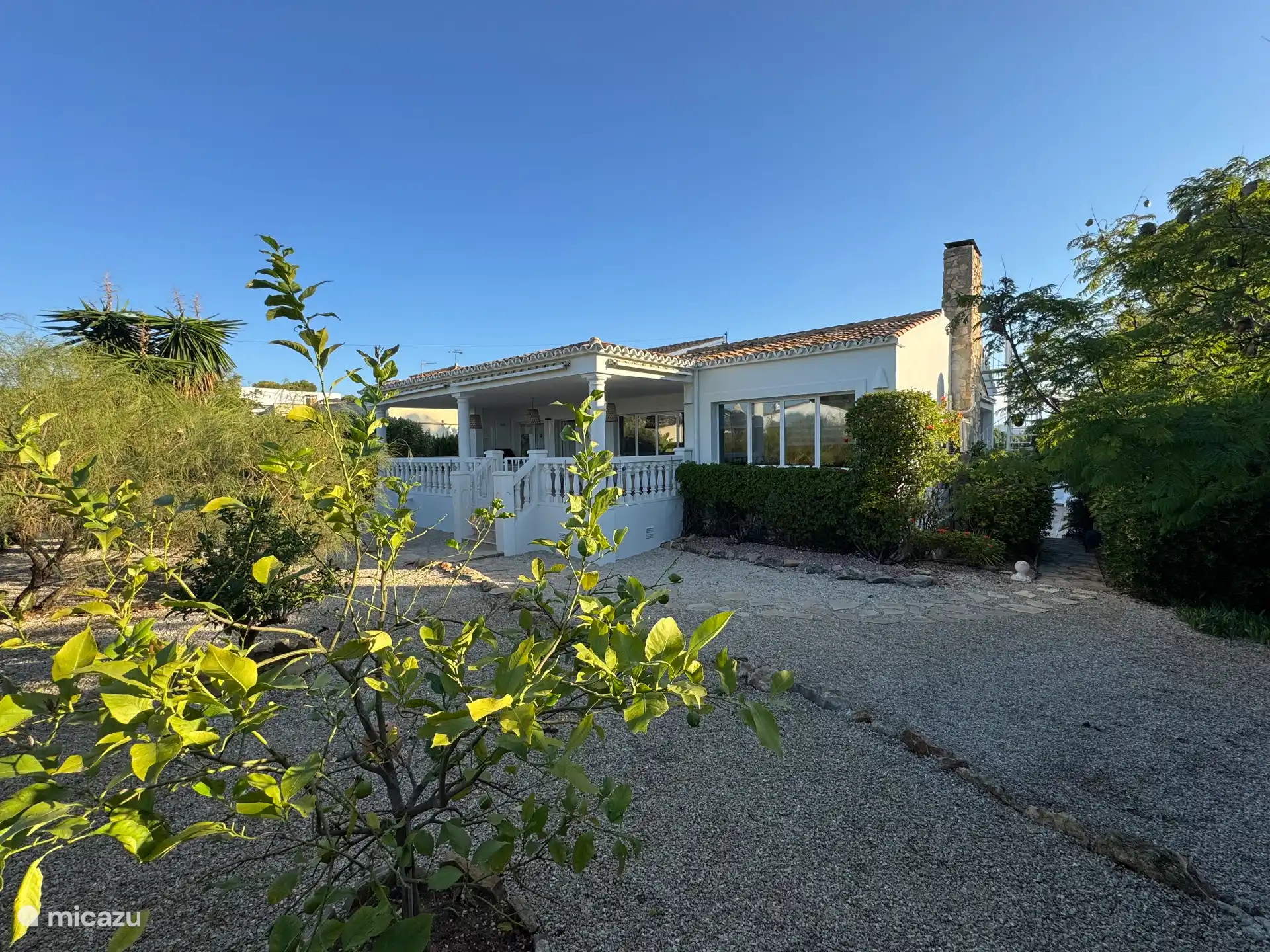 Spacious garden around the house.