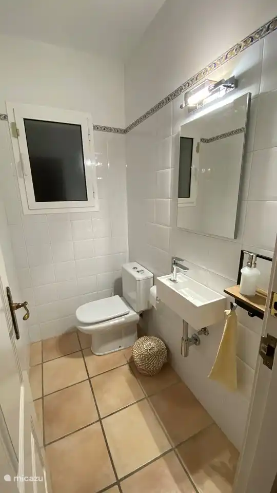 Separate guest toilet in entrance hall.
