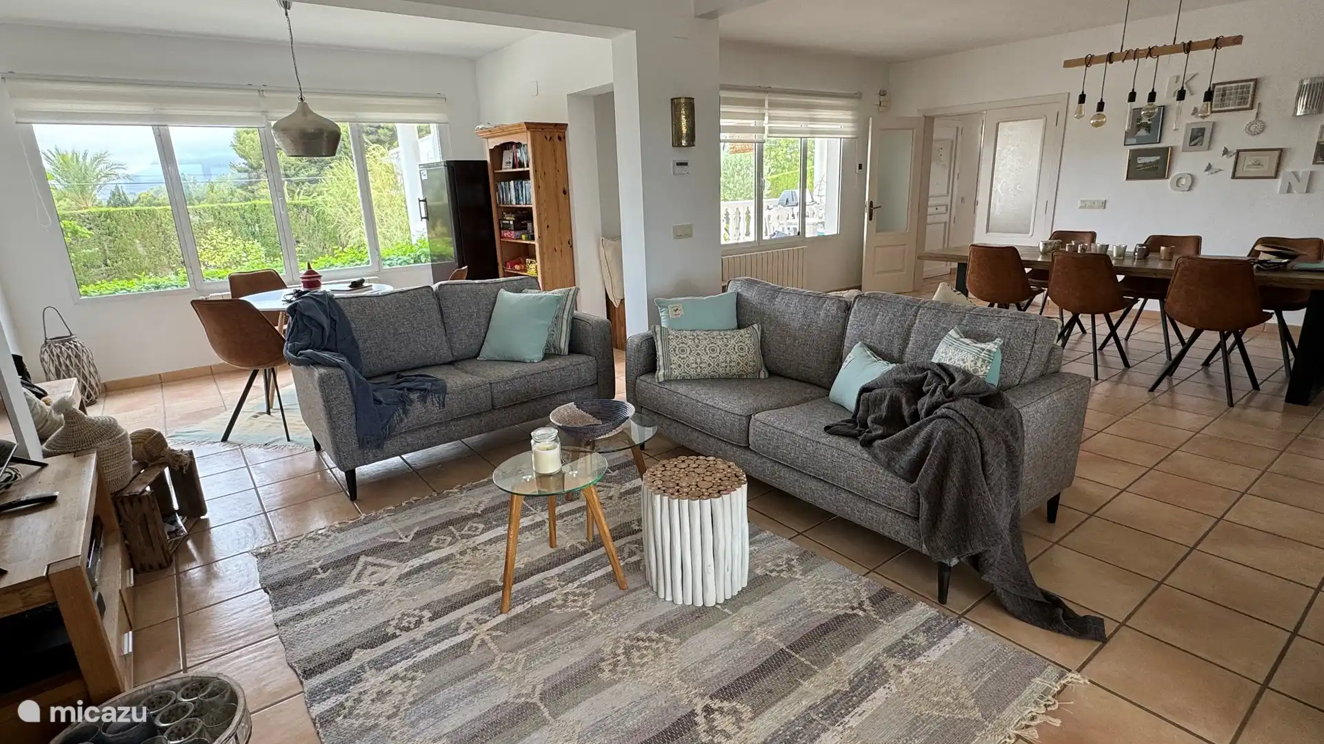 The living and dining room. Very spacious, very bright and cosy.