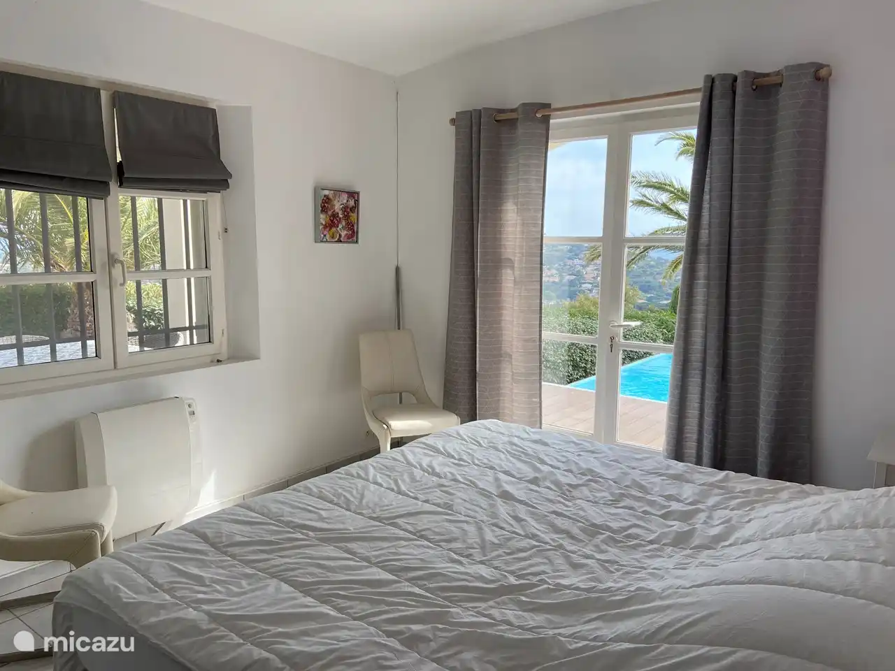 Master bedroom with private bathroom