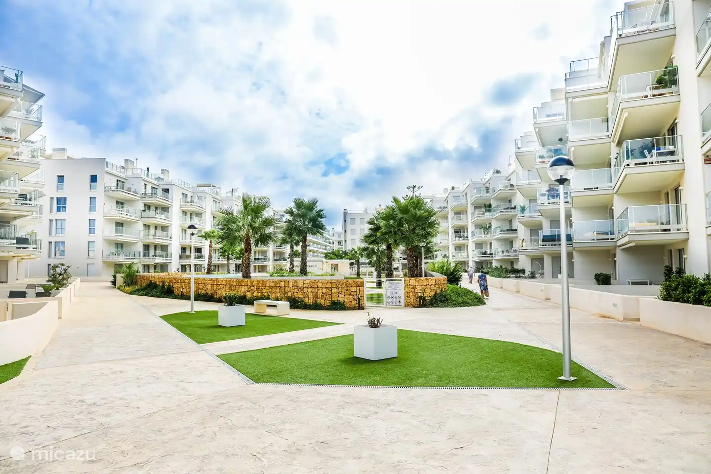 Die Anlage gut gepflegt