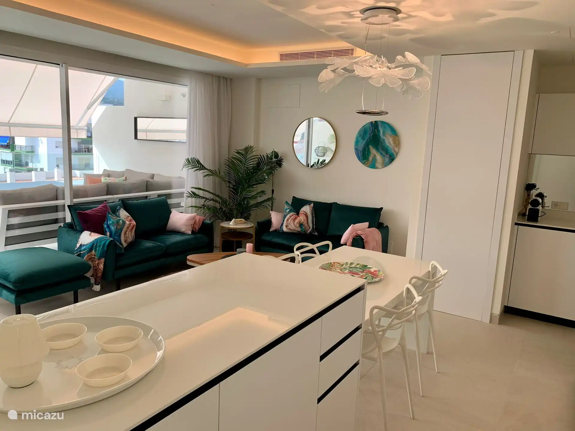 Un hermoso interior, atmosf&#233;rico, lujoso y hermoso