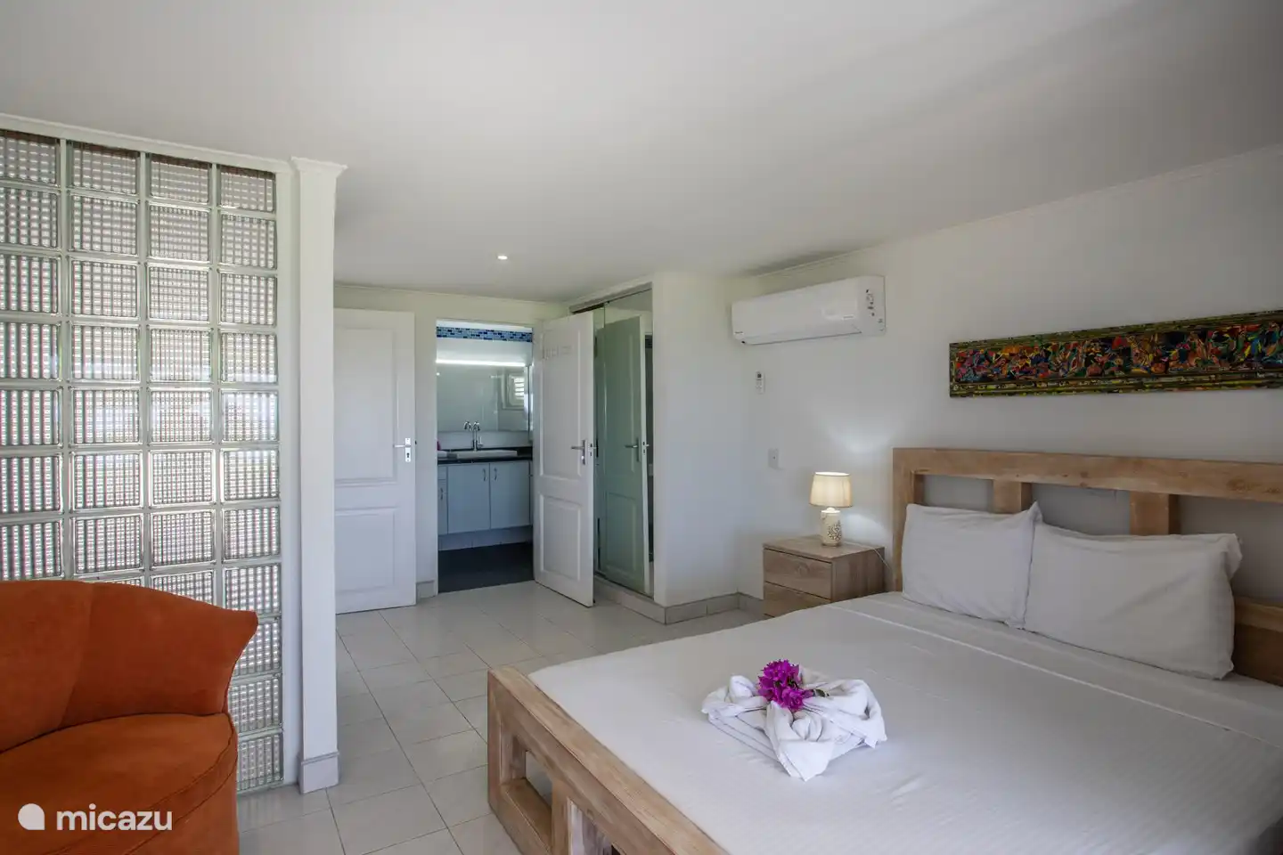 Living room with air conditioning