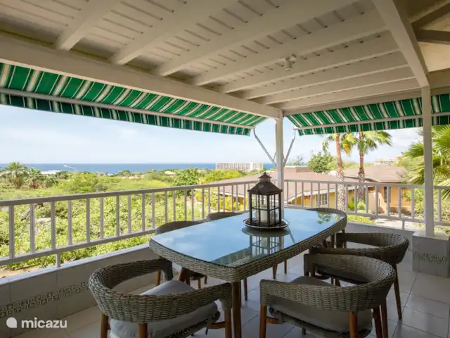 Station balnéaire de la baie de Piscadera 39 | Curaçao, Curaçao-Centre, Piscadera - bungalow Grande véranda avec vue mer