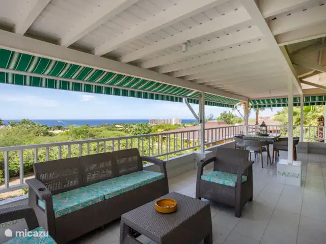 Station balnéaire de la baie de Piscadera 39 | Curaçao, Curaçao-Centre, Piscadera - bungalow Grande véranda avec vue mer